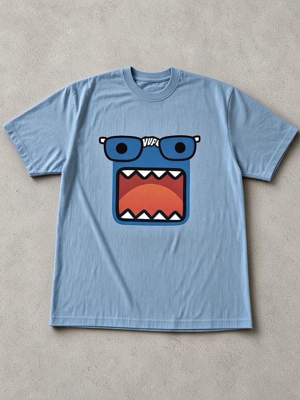 Gildan 5000 Heavy Cotton Graphic Short Sleeve Tee in Blue NWT